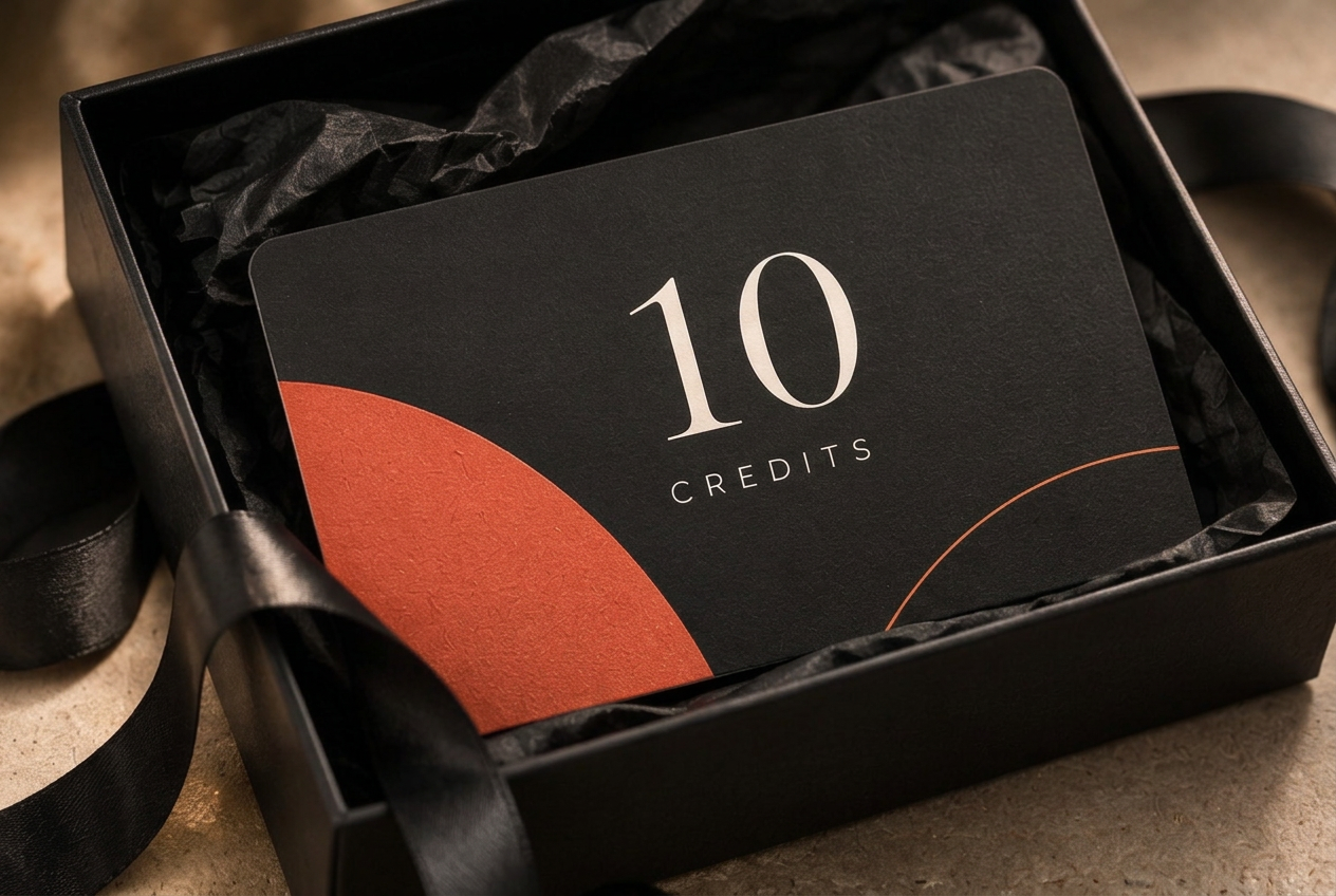 Invest in Their Potential black digital gift card in an open premium gift box
